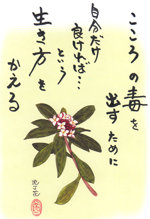 今日も一日元気を差し上げます。心の毒は取れてますか?
